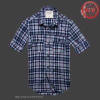 heren abercrombie fitch plaid lang overhemd diepblauw wit rood Tilburg Shop uz4g7169